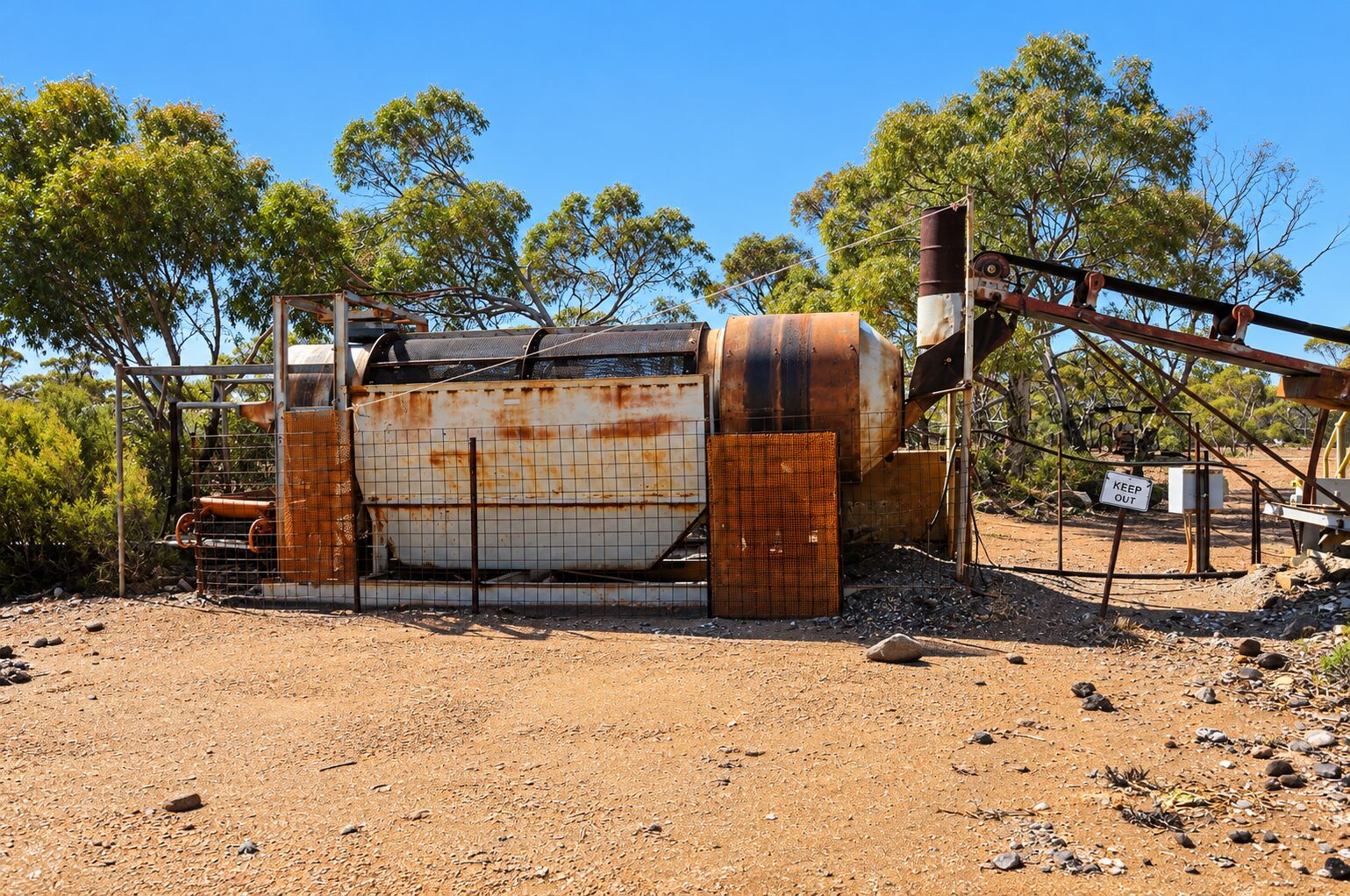 Existing drum scrubber