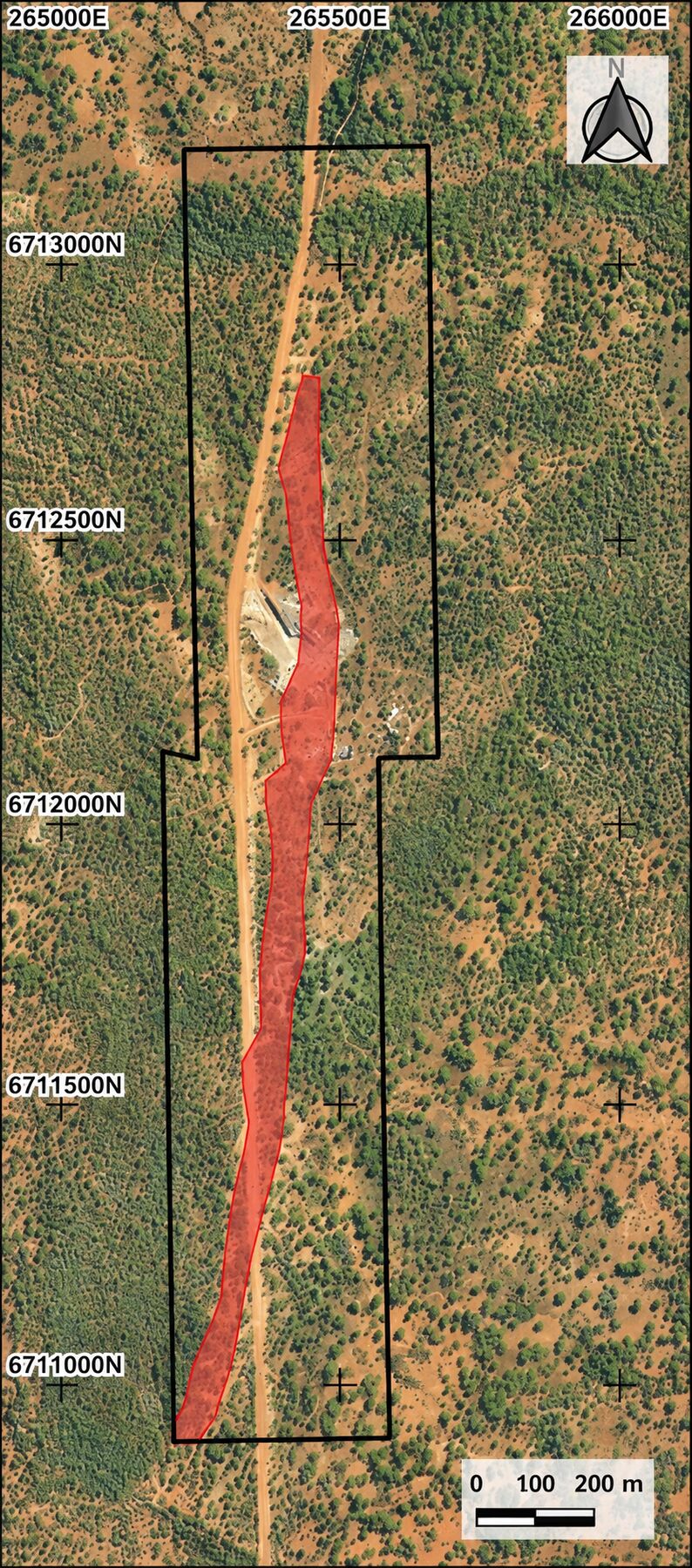 Corridor of potential emerald mineralisation