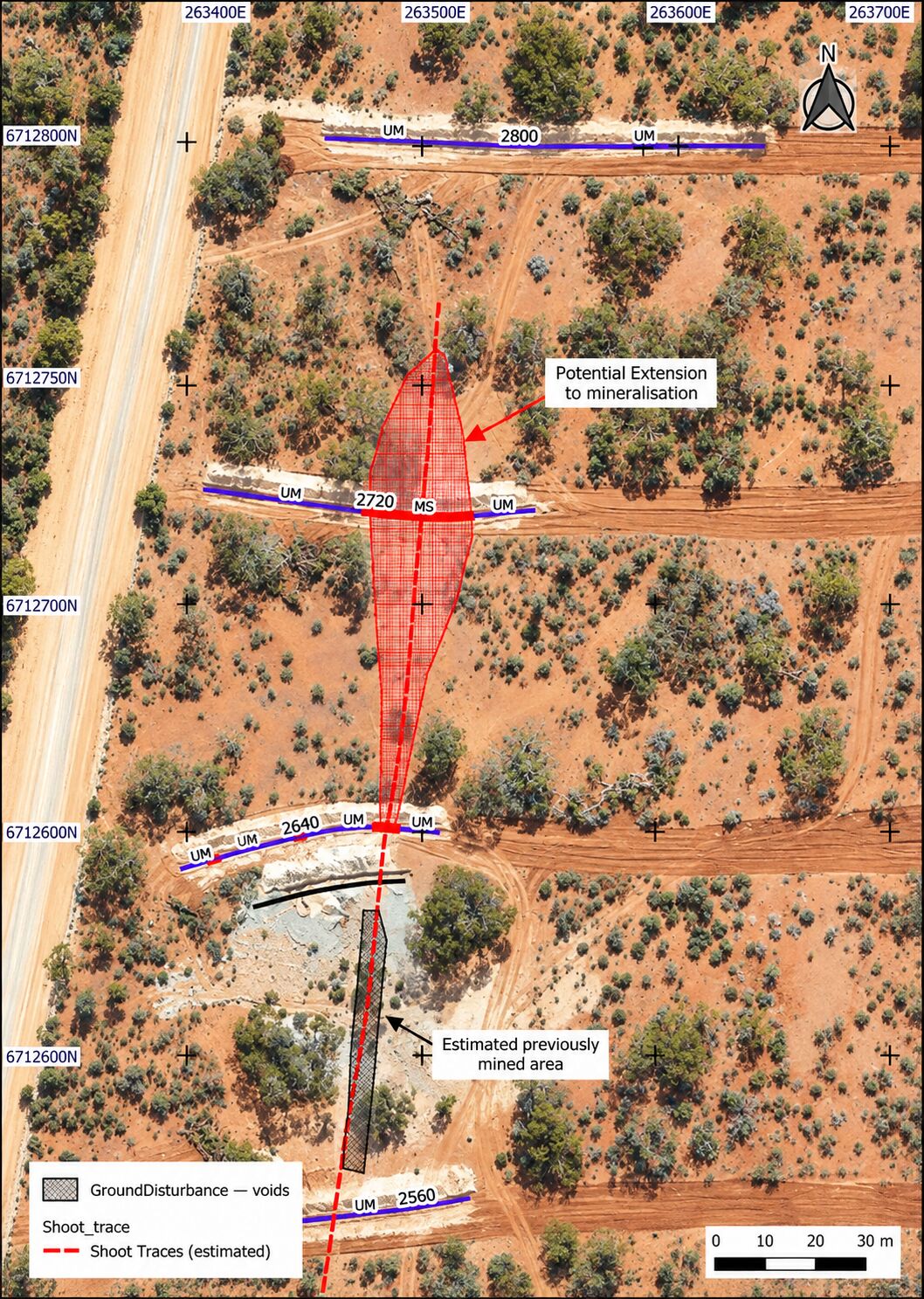 Aerial image of the Trench 2720 area